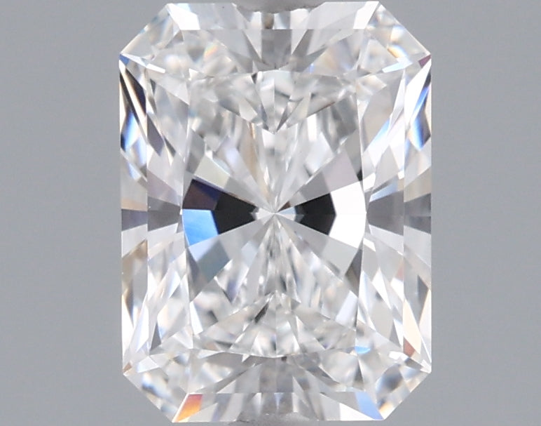 1.54 Carat Radiant Shaped, Ideal Cut, D Color, VVS2 Clarity, IGI Certified Lab Grown Diamond