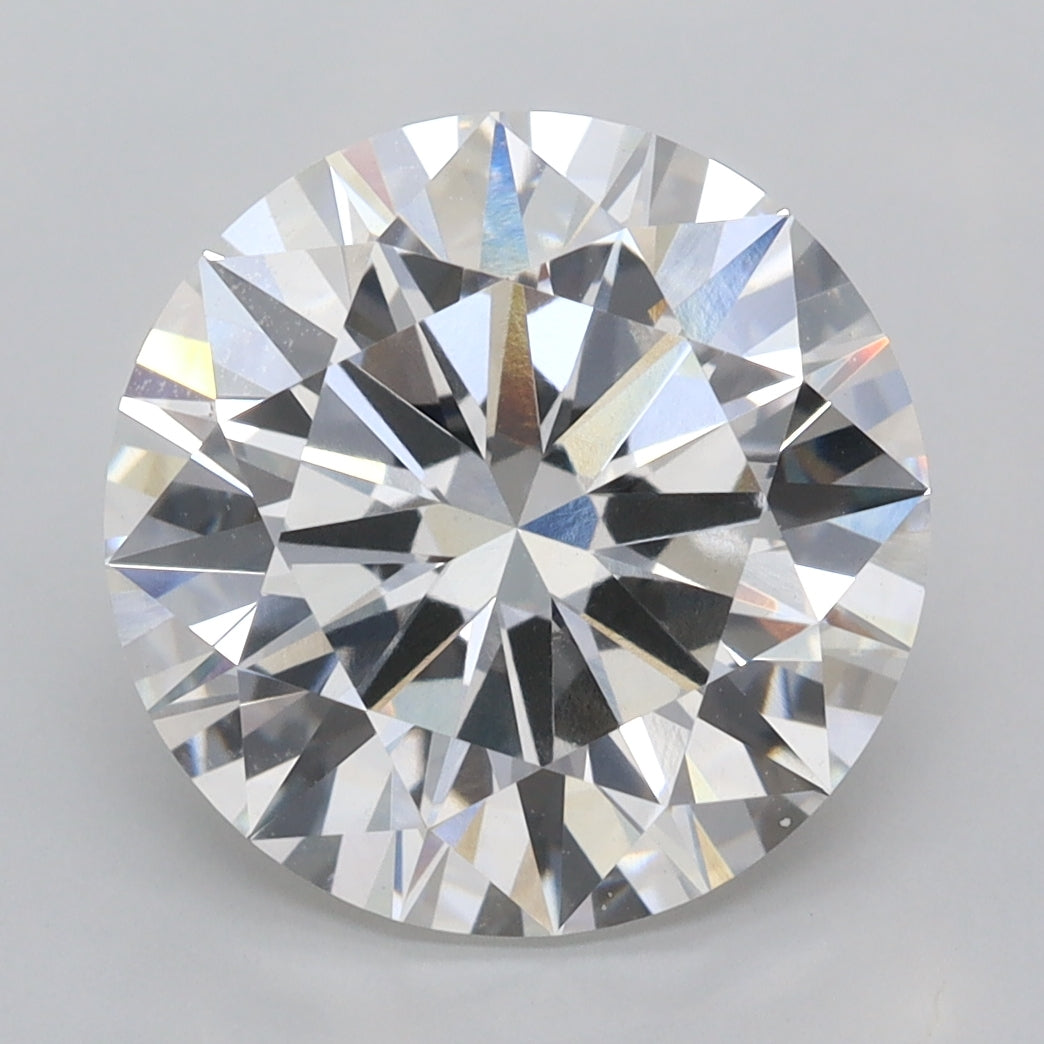 5.02 Carat Round Shaped, Ideal Cut, F Color, VVS2 Clarity, IGI Certified Lab Grown Diamond