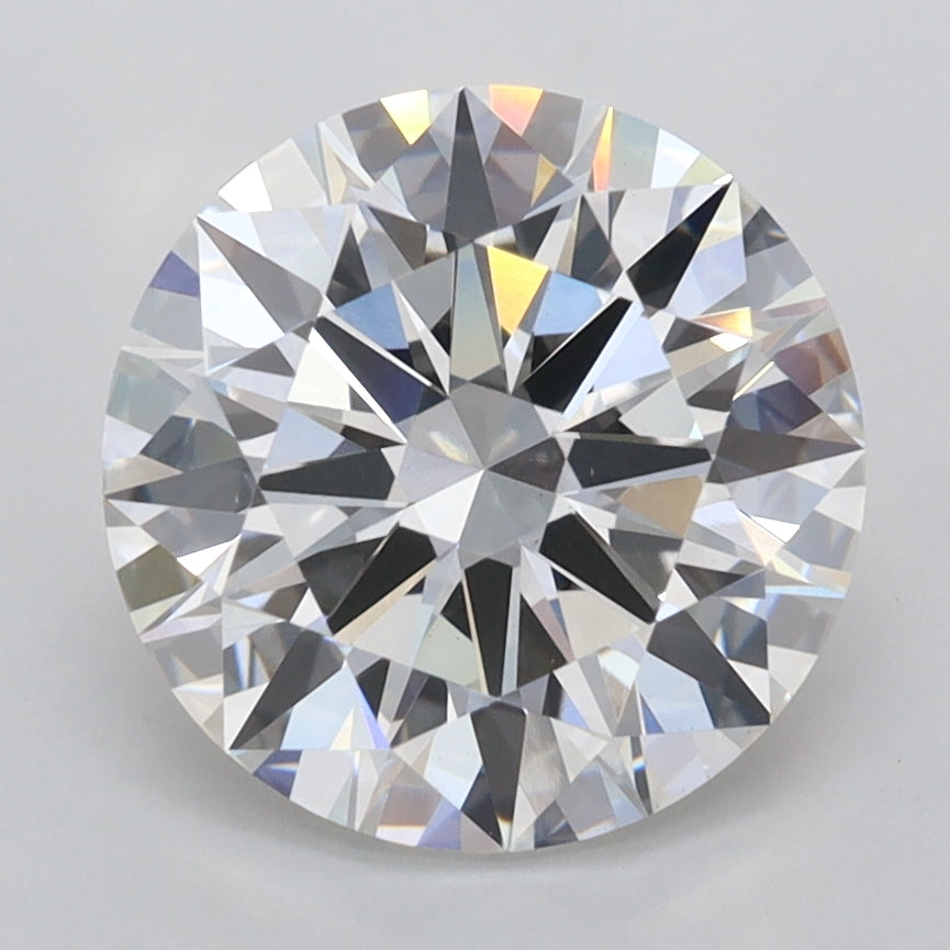 3.02 Carat Round Shaped, Excellent Cut, E Color, VVS2 Clarity, IGI Certified Lab Grown Diamond
