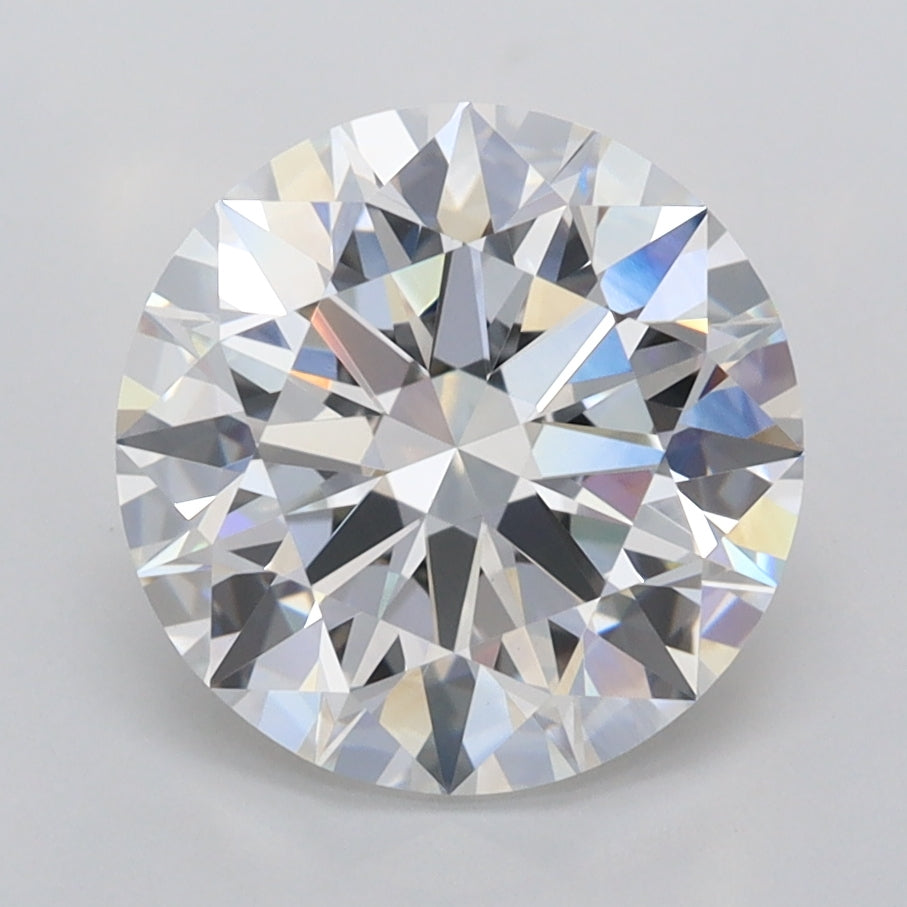 3.05 Carat Round Shaped, Ideal Cut, E Color, VVS2 Clarity, IGI Certified Lab Grown Diamond