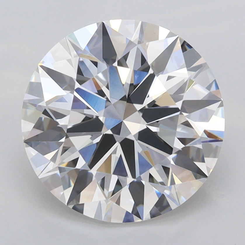 3.07 Carat Round Shaped, Ideal Cut, E Color, VVS2 Clarity, IGI Certified Lab Grown Diamond
