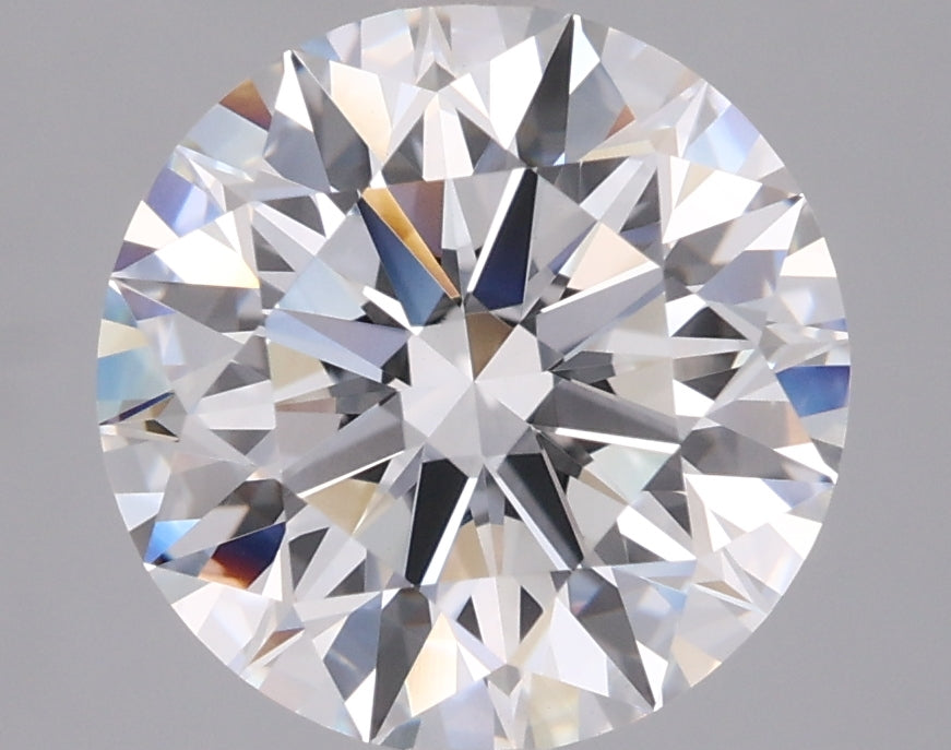 3.05 Carat Round Shaped, Ideal Cut, F Color, VVS2 Clarity, IGI Certified Lab Grown Diamond