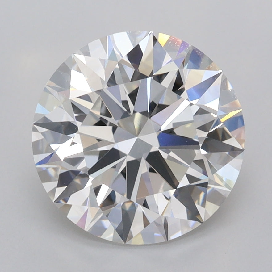 3.07 Carat Round Shaped, Ideal Cut, E Color, VVS2 Clarity, IGI Certified Lab Grown Diamond