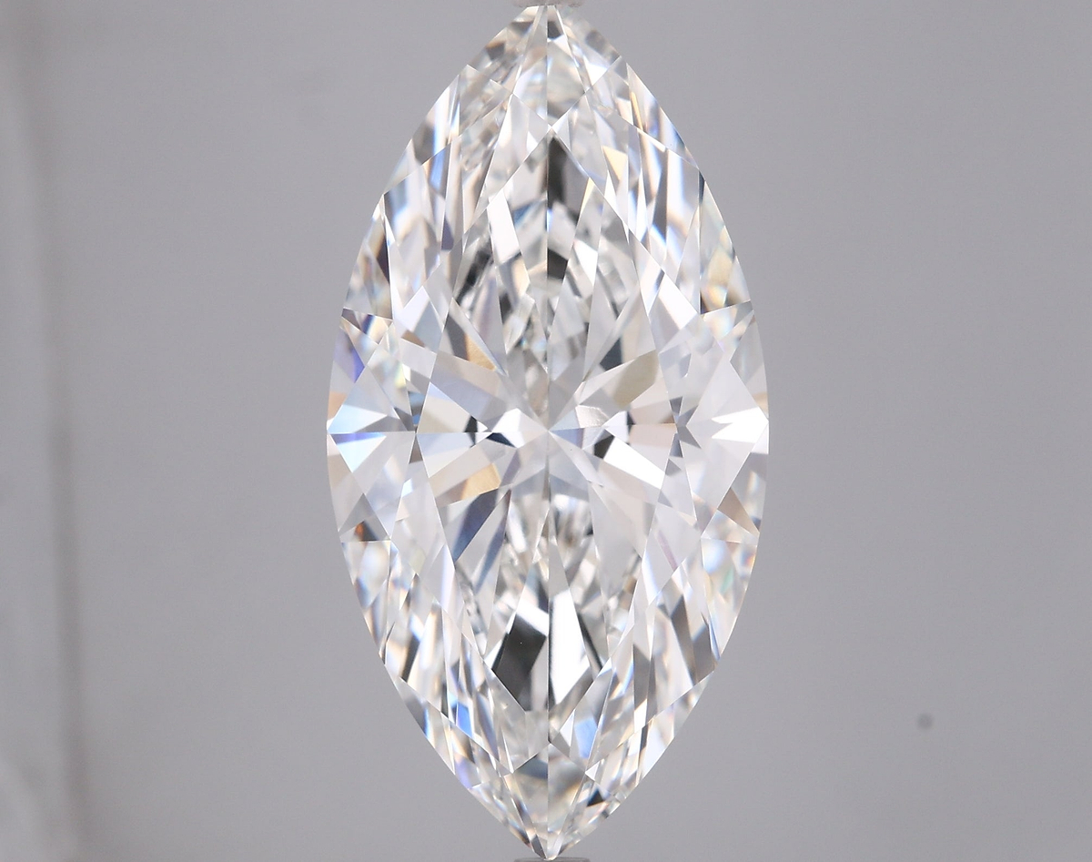 9.03 Carat Marquise Shaped, Ideal Cut, F Color, VVS2 Clarity, IGI Certified Lab Grown Diamond