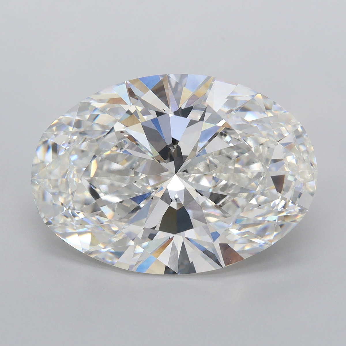 10.01 Carat Oval Shaped, Ideal Cut, F Color, VVS2 Clarity, IGI Certified Lab Grown Diamond
