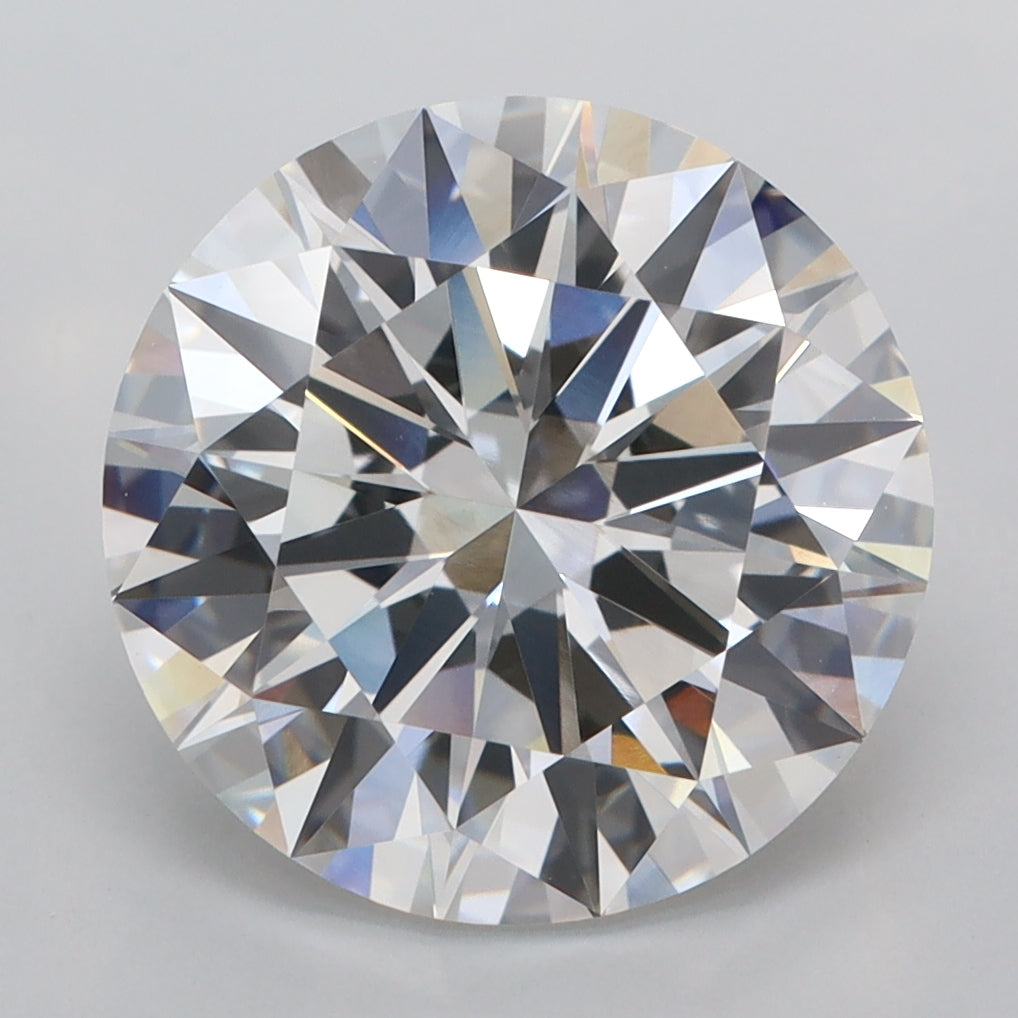 5.05 Carat Round Shaped, Ideal Cut, F Color, VVS2 Clarity, IGI Certified Lab Grown Diamond