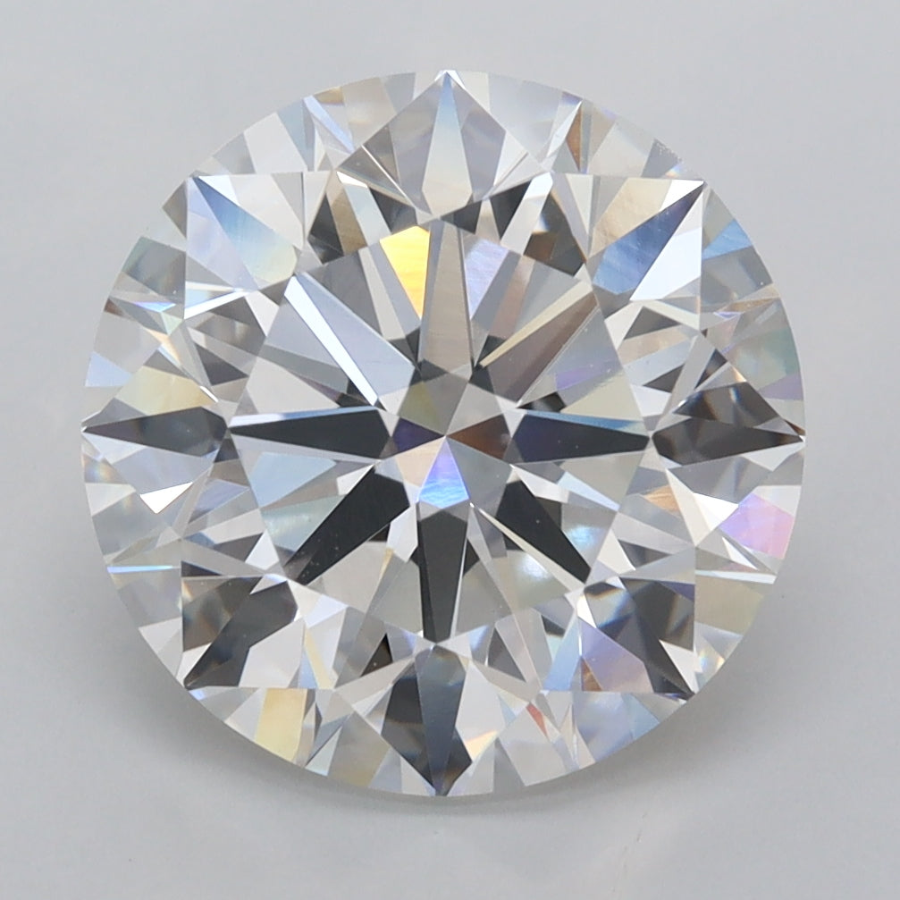 5.03 Carat Round Shaped, Ideal Cut, F Color, VVS2 Clarity, IGI Certified Lab Grown Diamond