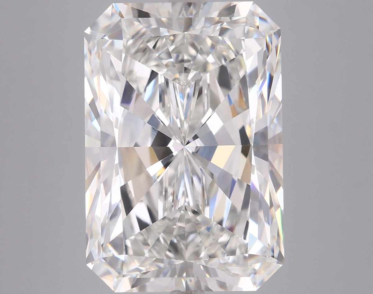 10.87 Carat Radiant Shaped, Excellent Cut, F Color, VVS2 Clarity, IGI Certified Lab Grown Diamond