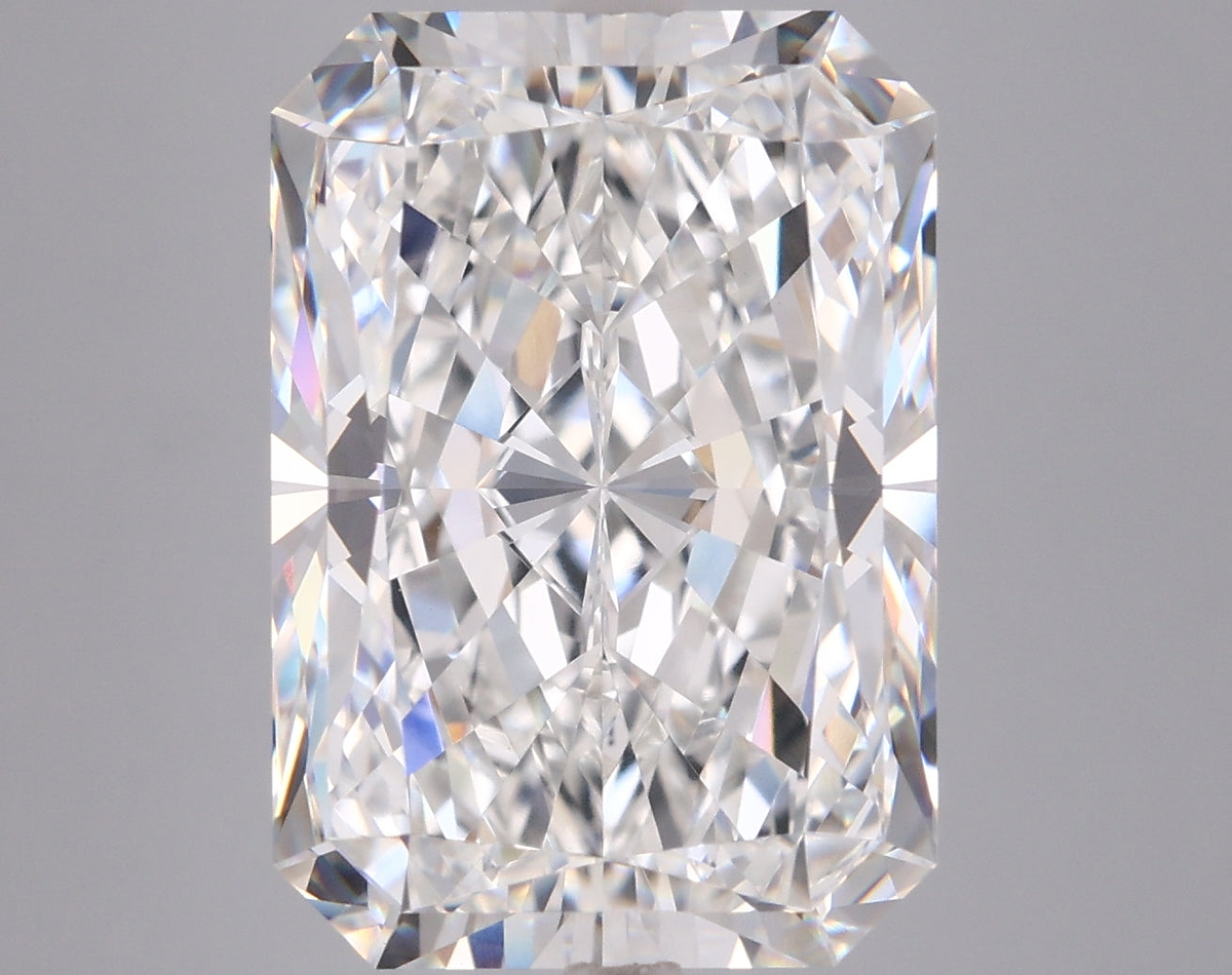 10.08 Carat Radiant Shaped, Ideal Cut, F Color, VVS2 Clarity, IGI Certified Lab Grown Diamond