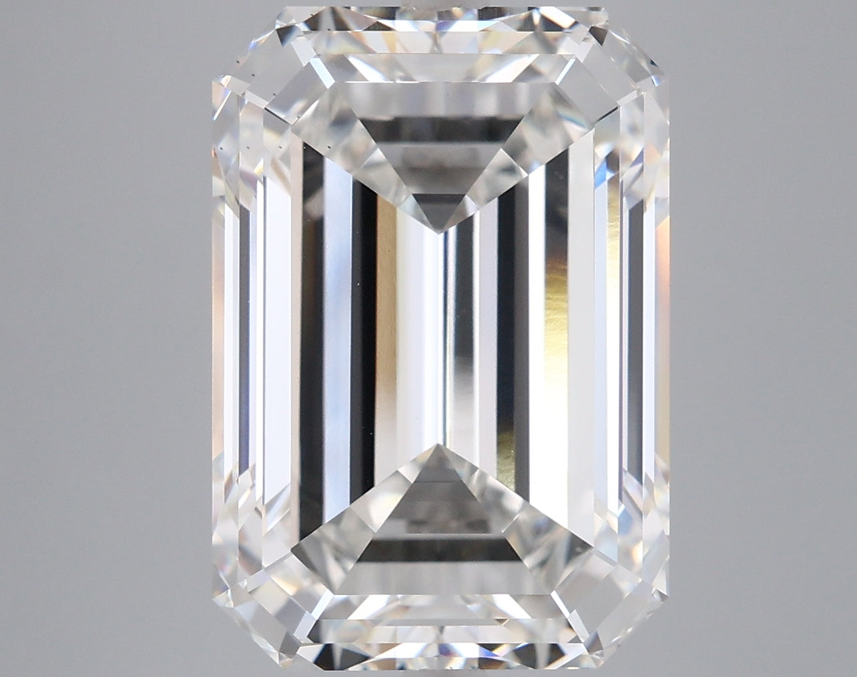 10.54 Carat Emerald Shaped, Ideal Cut, E Color, VS1 Clarity, IGI Certified Lab Grown Diamond