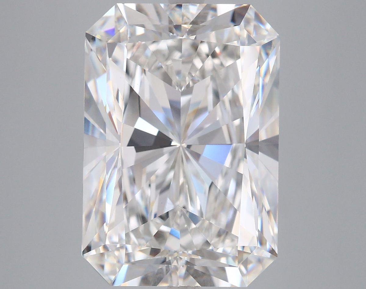 10.08 Carat Radiant Shaped, Ideal Cut, E Color, VVS2 Clarity, IGI Certified Lab Grown Diamond