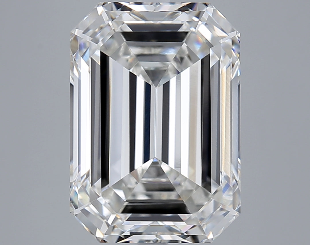 9.19 Carat Emerald Shaped, Ideal Cut, G Color, VVS2 Clarity, IGI Certified Lab Grown Diamond