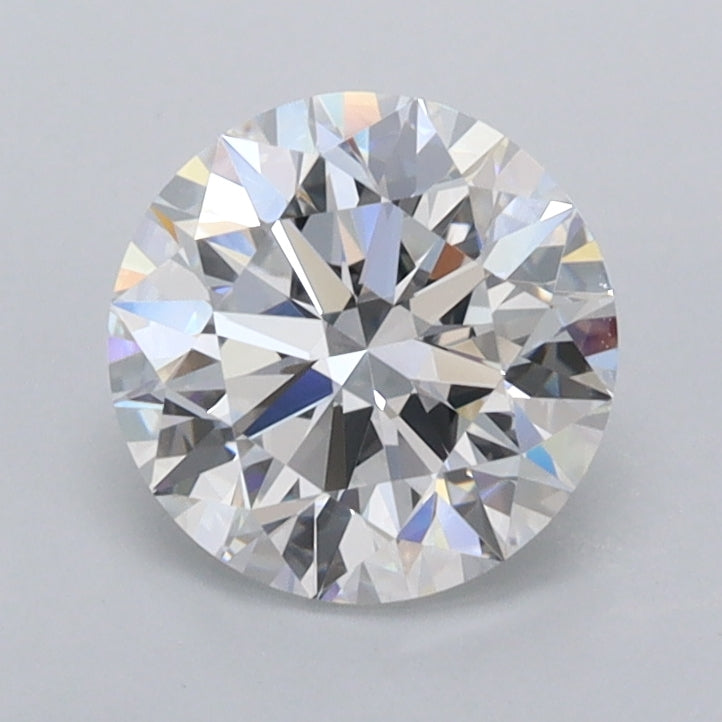 1.29 Carat Round Shaped, Ideal Cut, D Color, VVS2 Clarity, IGI Certified Lab Grown Diamond