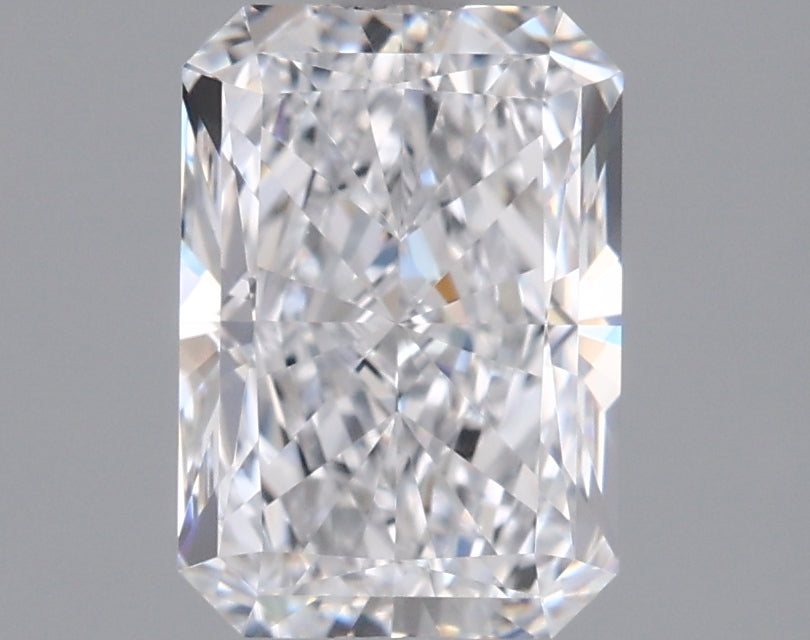 1.49 Carat Radiant Shaped, Ideal Cut, D Color, VVS2 Clarity, IGI Certified Lab Grown Diamond