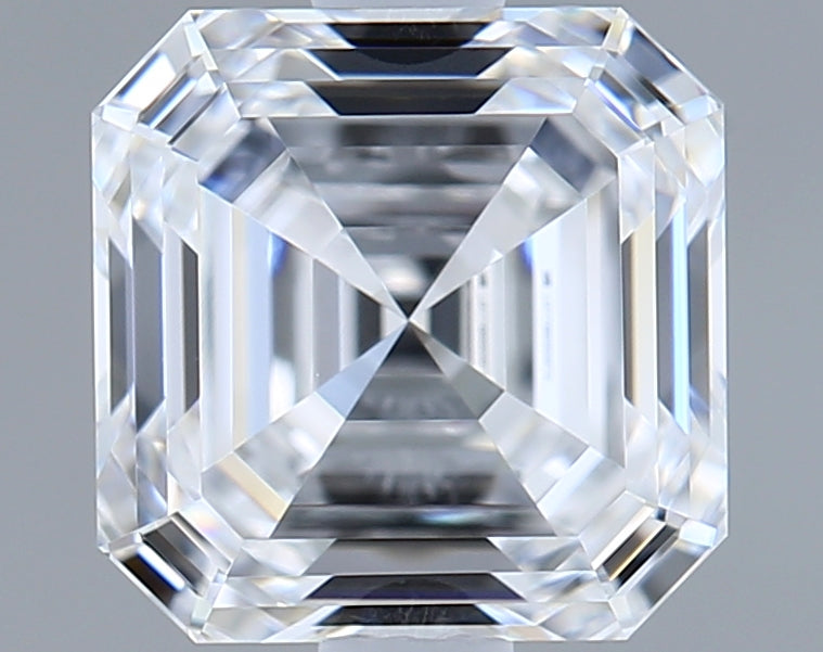 1.58 Carat Asscher Shaped, Excellent Cut, D Color, VVS1 Clarity, IGI Certified Lab Grown Diamond