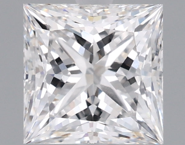 1.53 Carat Princess Shaped, Ideal Cut, E Color, VVS2 Clarity, IGI Certified Lab Grown Diamond