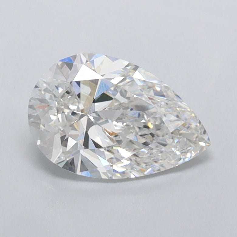 0.92 Carat Pear Shaped, Ideal Cut, E Color, VS1 Clarity, IGI Certified Lab Grown Diamond