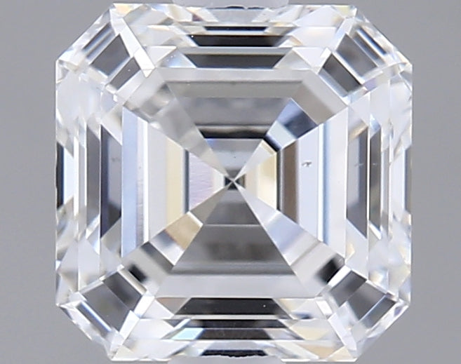 1.33 Carat Asscher Shaped, Ideal Cut, D Color, VS1 Clarity, IGI Certified Lab Grown Diamond