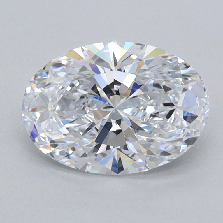 1.30 Carat Oval Shaped, Ideal Cut, D Color, FL Clarity, IGI Certified Lab Grown Diamond