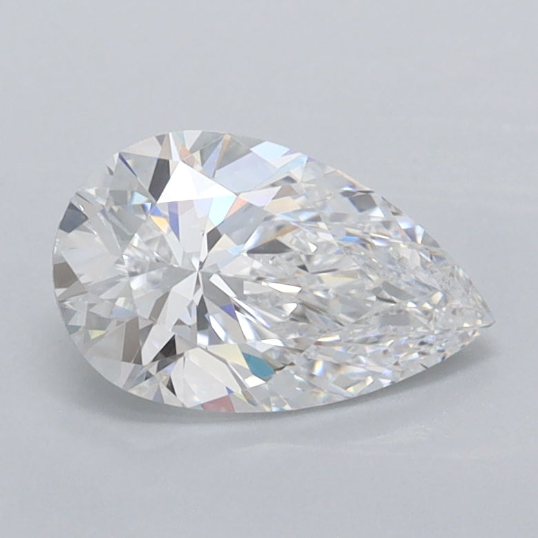 1.02 Carat Pear Shaped, Excellent Cut, D Color, VVS2 Clarity, IGI Certified Lab Grown Diamond