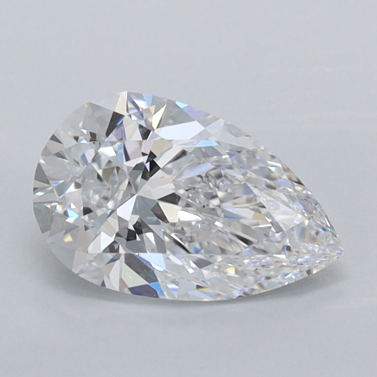 1.01 Carat Pear Shaped, Excellent Cut, D Color, VVS2 Clarity, IGI Certified Lab Grown Diamond