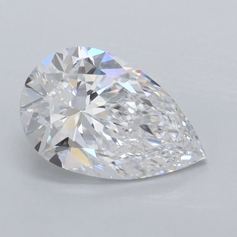 1.02 Carat Pear Shaped, Ideal Cut, D Color, VVS1 Clarity, IGI Certified Lab Grown Diamond