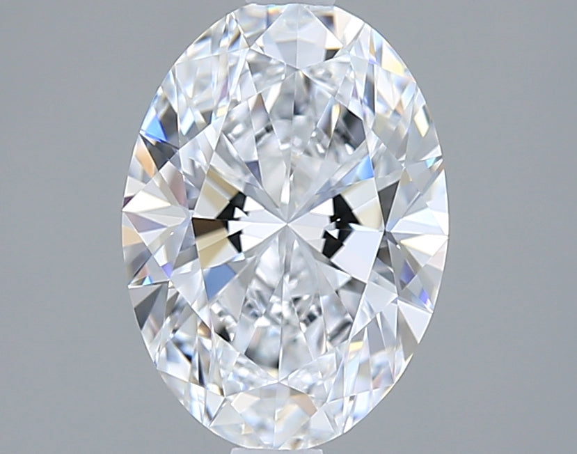 1.37 Carat Oval Shaped, Ideal Cut, D Color, FL Clarity, IGI Certified Lab Grown Diamond