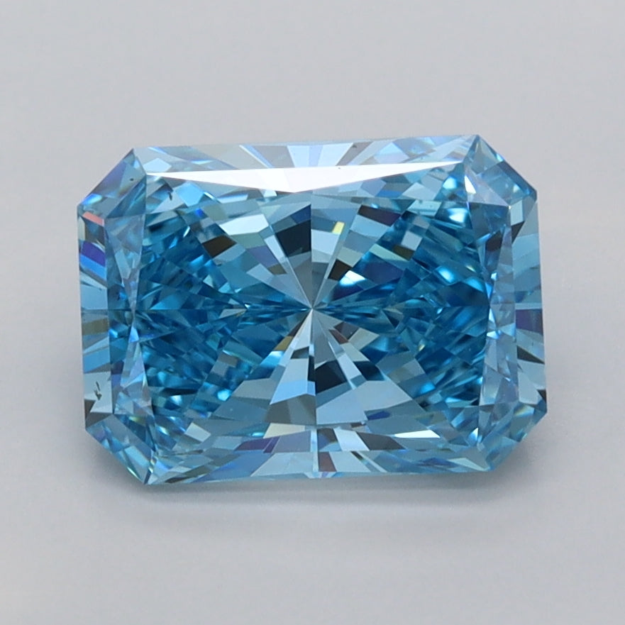 1.96 Carat Radiant Shaped, Ideal Cut, VVS1 Clarity, IGI Certified Lab Grown Diamond
