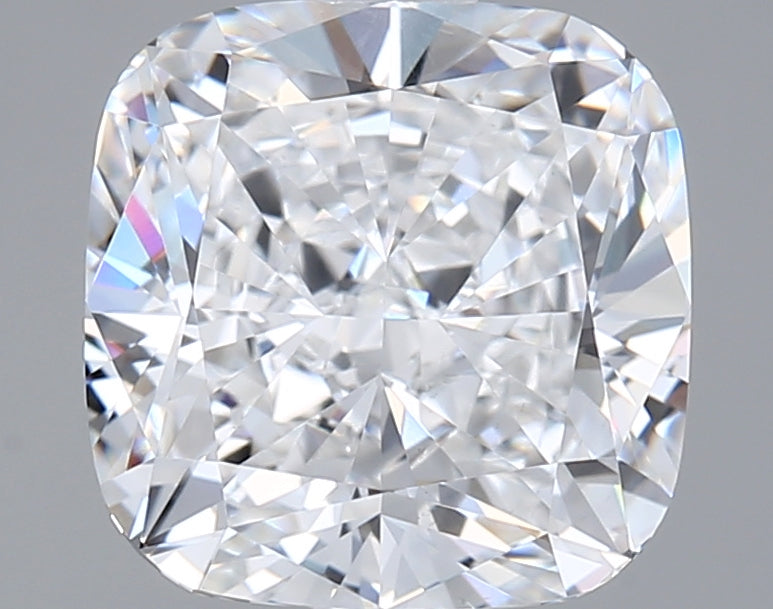 2.50 Carat Cushion Shaped, Ideal Cut, D Color, VS1 Clarity, IGI Certified Lab Grown Diamond