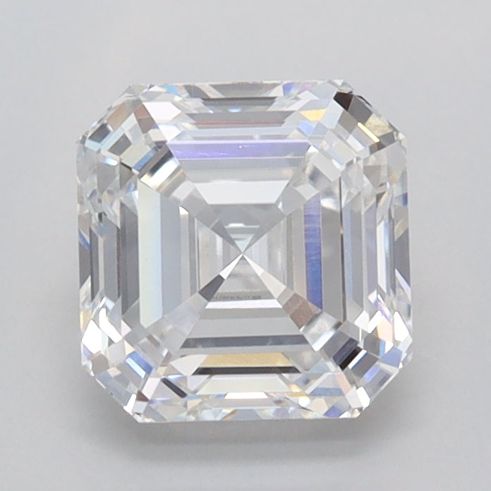 1.53 Carat Asscher Shaped, Ideal Cut, D Color, VVS2 Clarity, IGI Certified Lab Grown Diamond