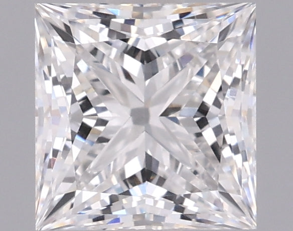 1.52 Carat Princess Shaped, Ideal Cut, E Color, VVS2 Clarity, IGI Certified Lab Grown Diamond