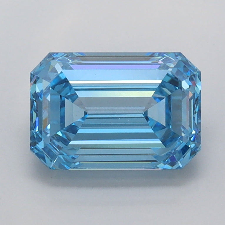 1.54 Carat Emerald Shaped, Ideal Cut, VVS2 Clarity, IGI Certified Lab Grown Diamond