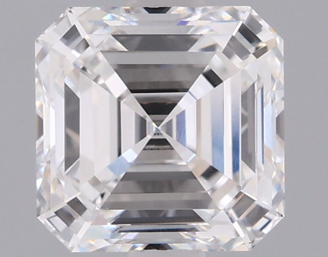 1.57 Carat Asscher Shaped, Ideal Cut, E Color, VVS2 Clarity, IGI Certified Lab Grown Diamond