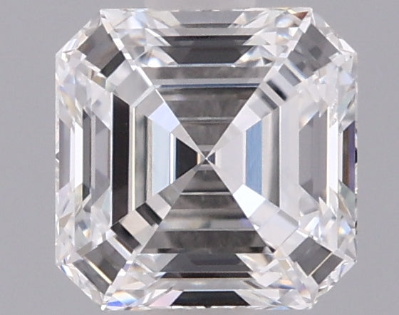 1.04 Carat Asscher Shaped, Ideal Cut, D Color, VVS2 Clarity, IGI Certified Lab Grown Diamond