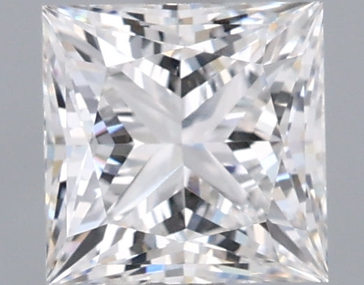 1.08 Carat Princess Shaped, Ideal Cut, D Color, VVS2 Clarity, IGI Certified Lab Grown Diamond