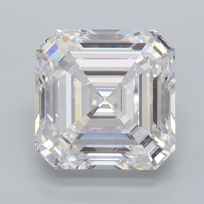 1.55 Carat Asscher Shaped, Excellent Cut, E Color, VVS2 Clarity, IGI Certified Lab Grown Diamond