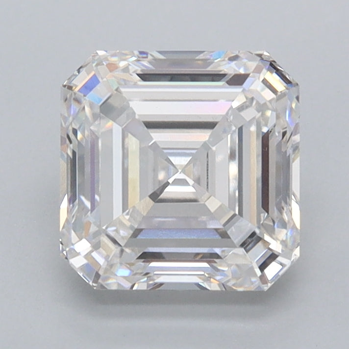 1.55 Carat Asscher Shaped, Excellent Cut, E Color, VVS2 Clarity, IGI Certified Lab Grown Diamond