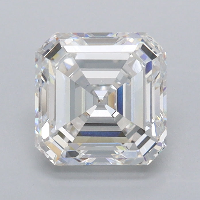 1.38 Carat Asscher Shaped, Excellent Cut, E Color, VVS2 Clarity, IGI Certified Lab Grown Diamond
