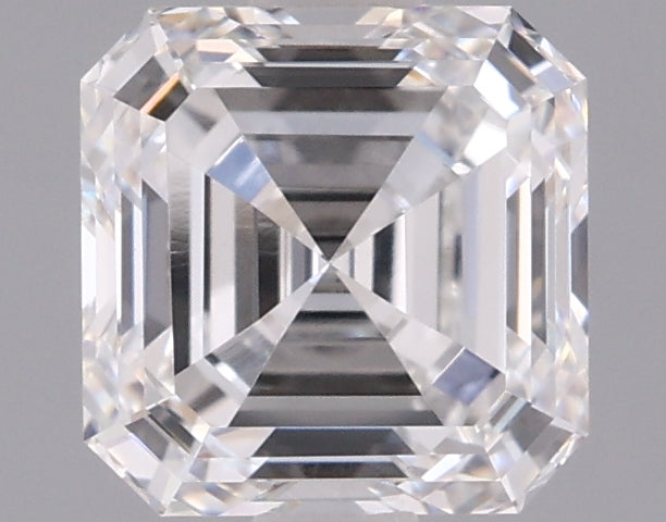1.55 Carat Asscher Shaped, Ideal Cut, E Color, VVS2 Clarity, IGI Certified Lab Grown Diamond