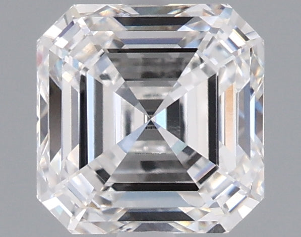 1.53 Carat Asscher Shaped, Ideal Cut, D Color, VVS2 Clarity, IGI Certified Lab Grown Diamond