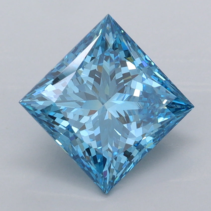 2.03 Carat Princess Shaped, Ideal Cut, VVS2 Clarity, IGI Certified Lab Grown Diamond