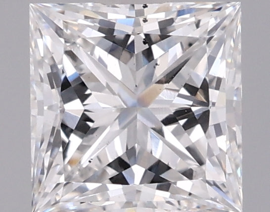 1.02 Carat Princess Shaped, Ideal Cut, D Color, SI1 Clarity, IGI Certified Lab Grown Diamond