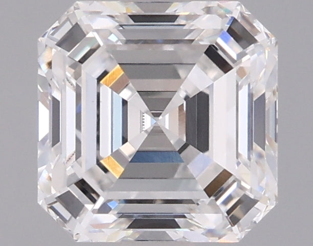 1.58 Carat Asscher Shaped, Ideal Cut, E Color, VVS2 Clarity, IGI Certified Lab Grown Diamond