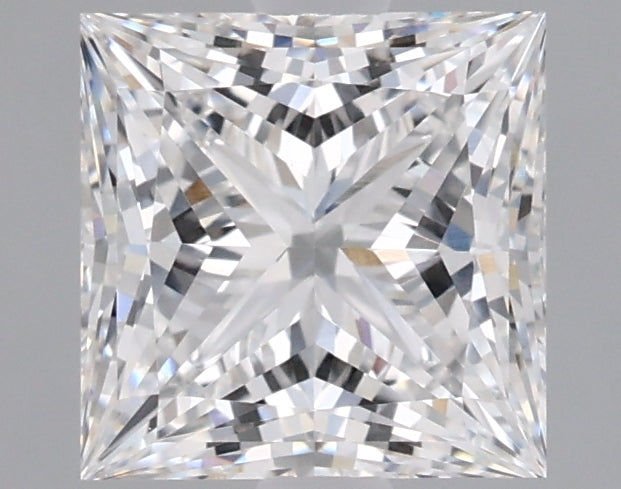 1.53 Carat Princess Shaped, Ideal Cut, E Color, VVS2 Clarity, IGI Certified Lab Grown Diamond