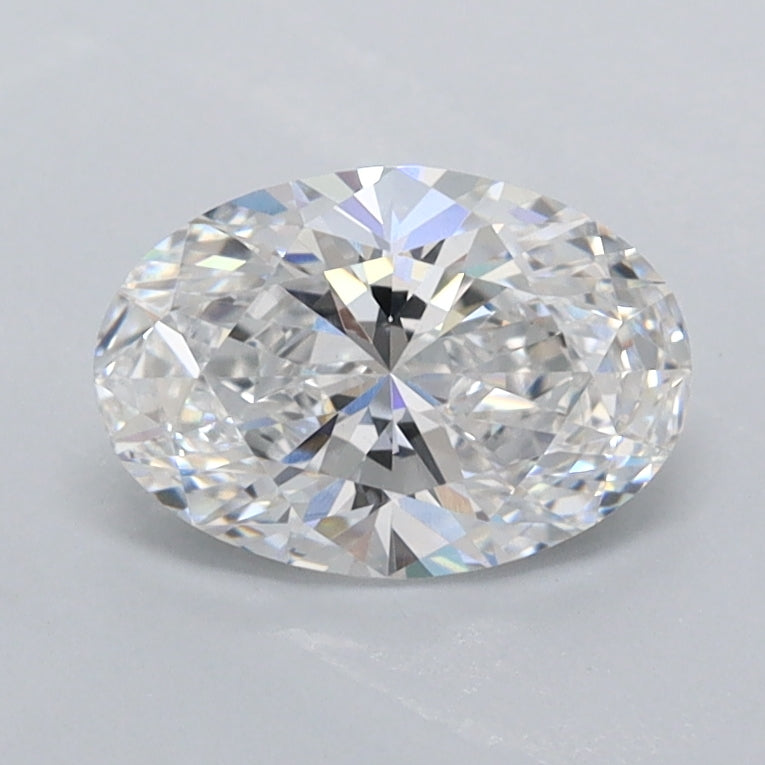 1.01 Carat Oval Shaped, Ideal Cut, D Color, VVS2 Clarity, IGI Certified Lab Grown Diamond