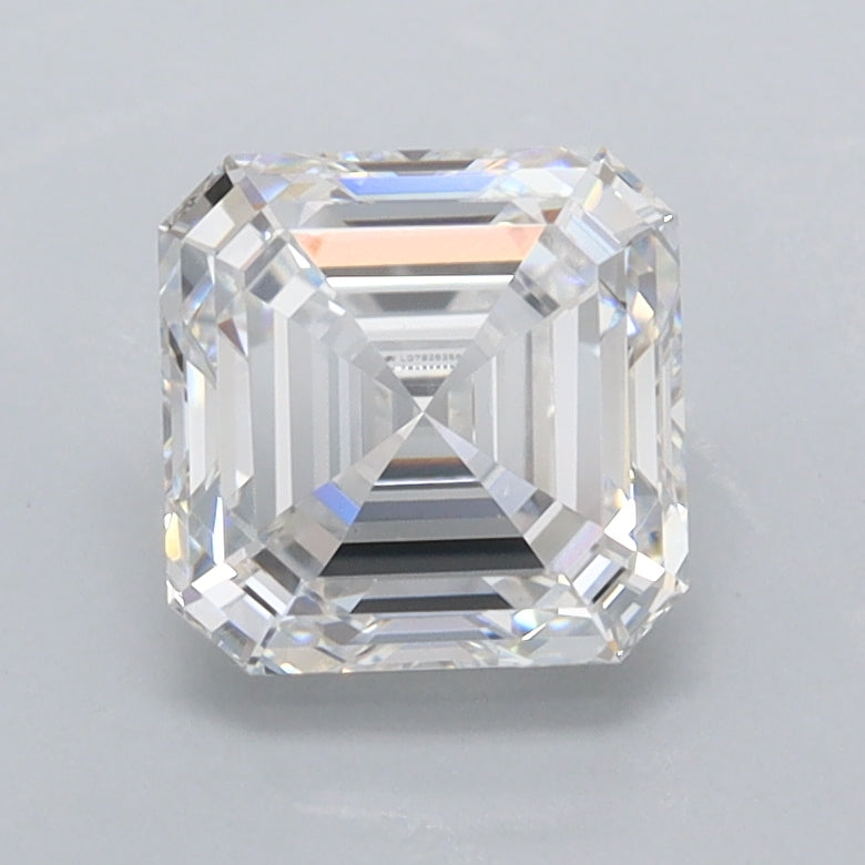 1.50 Carat Asscher Shaped, Excellent Cut, D Color, VVS2 Clarity, IGI Certified Lab Grown Diamond
