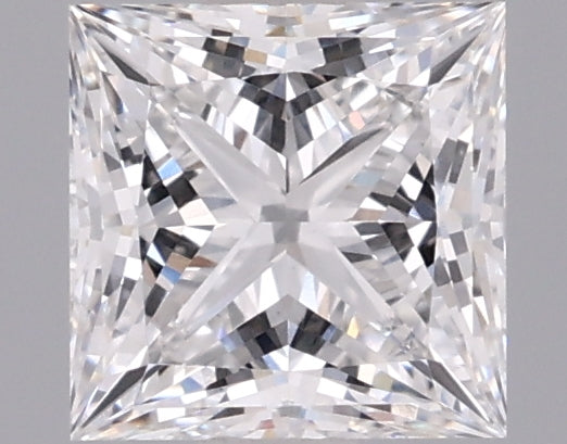 1.07 Carat Princess Shaped, Ideal Cut, D Color, VVS2 Clarity, IGI Certified Lab Grown Diamond