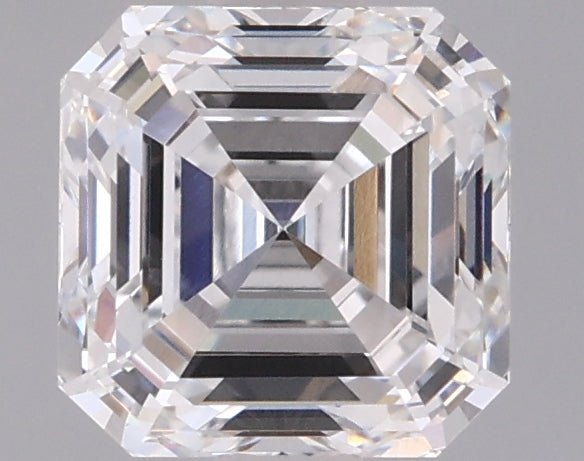 1.51 Carat Asscher Shaped, Ideal Cut, D Color, VVS2 Clarity, IGI Certified Lab Grown Diamond