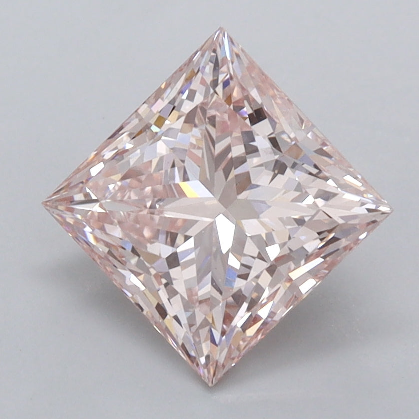 2.05 Carat Princess Shaped, Ideal Cut, VS1 Clarity, IGI Certified Lab Grown Diamond