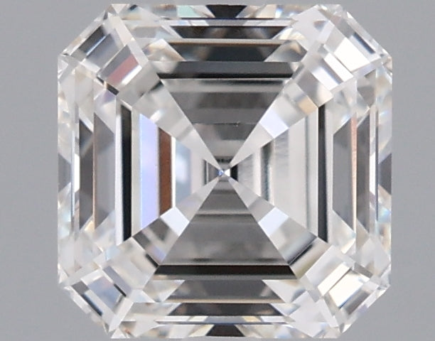 1.52 Carat Asscher Shaped, Ideal Cut, F Color, VVS2 Clarity, IGI Certified Lab Grown Diamond